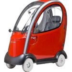 ShopriderFlagshipLuxuryScooterRedFrontSideView